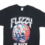 GILDAN Flizzy Mens Band T-Shirt Black L