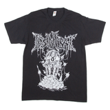 FRUIT OF THE LOOM Mens Band T-Shirt Black M