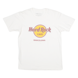 HARD ROCK CAFE Barcelona Mens T-Shirt White M