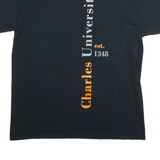 GILDAN Charles University Mens T-Shirt Black L