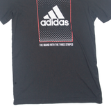 ADIDAS Mens T-Shirt Black XS