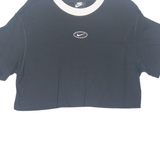 NIKE Cropped Womens T-Shirt Black S