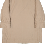 Quilted Lined Womens Coat Beige L