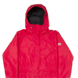 HELLY HANSEN Insulated Workwear Womens Rain Jacket Red Hooded S