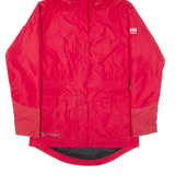 HELLY HANSEN Insulated Workwear Womens Rain Jacket Red Hooded S