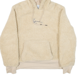 KARL KANI Pullover Womens Fleece Jacket Beige Hooded S