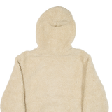 KARL KANI Pullover Womens Fleece Jacket Beige Hooded S