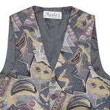 MEDEX Mens Blazer Waistcoat Blue XXS