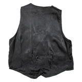 Mens Blazer Waistcoat Green Paisley M