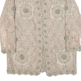 Womens Jacket Beige Lace M