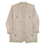 Womens Jacket Beige Lace M