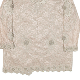 Womens Jacket Beige Lace M