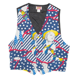 BEST COLLECTION Mens Blazer Waistcoat Blue M