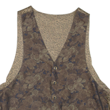 Mens Blazer Waistcoat Green Floral M