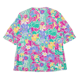 DELMOD Womens Jacket Pink Floral XL