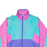 O'BRIAN Womens Shell Jacket Blue Colourblock 2XL