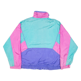 O'BRIAN Womens Shell Jacket Blue Colourblock 2XL