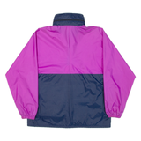 FUTURA Mens Shell Jacket Blue Hooded Colourblock M