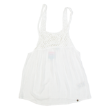 SUPERDRY Womens Smock Vest White Sleeveless UK 12