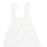 SUPERDRY Womens Smock Vest White Sleeveless UK 12