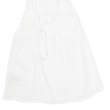 SUPERDRY Womens Smock Vest White Sleeveless UK 12