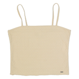 HOLLISTER Womens Cropped Vest Beige Sleeveless M