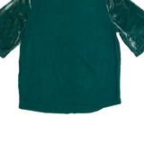 WHITE STUFF Womens Oversized Blouse Green UK 6