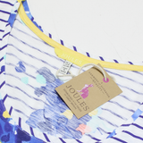 JOULES Womens Printed Vest Blue Sleeveless Striped UK 12