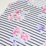 JOULES Womens Printed Vest White Sleeveless Striped UK 12