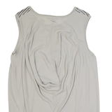 DKNY Womens Printed Vest Grey Sleeveless L