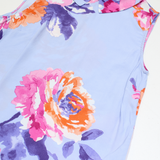 JOULES Womens Printed Vest Blue Collared Sleeveless Floral UK 10