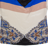 HOBBS LONDON Womens Printed Top Cream Sleeveless Silk Paisley UK 10