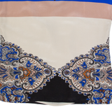 HOBBS LONDON Womens Printed Top Cream Sleeveless Silk Paisley UK 10