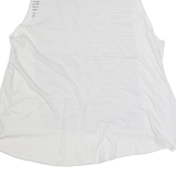 ALL SAINTS Hook Tee Womens Oversized Vest White Sleeveless Striped UK 10