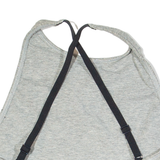 CALVIN KLEIN Womens Sports Vest Silver Sleeveless S