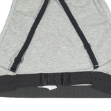 CALVIN KLEIN Womens Sports Vest Silver Sleeveless S