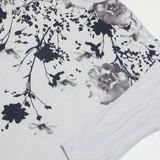 PHASE EIGHT Womens Printed Top Grey 3/4 Sleeve Floral UK 14