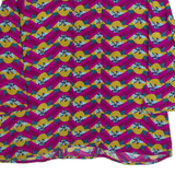 WHITE STUFF Womens Printed Top Purple Long Sleeve Crazy Pattern UK 12