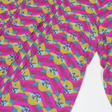 WHITE STUFF Womens Printed Top Purple Long Sleeve Crazy Pattern UK 12