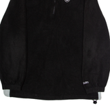 NFL Las Vegas Raiders Mens Patterned Fleece Black Colourblock 1/4 Zip L