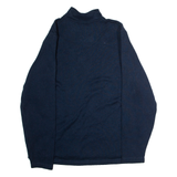 WRANGLER Mens Fleece Blue 1/4 Zip L
