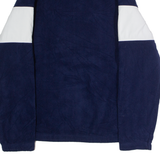 FILA Mens Patterned Fleece Blue Colourblock 1/4 Zip M