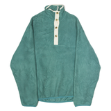 WOOLRICH Mens Fleece Grey Button Neck M