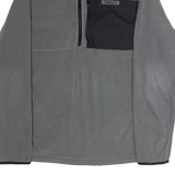 TIMBERLAND Mens Fleece Grey 1/4 Zip M