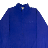 NIKE Mens Fleece Blue 1/2 Zip 90s XL