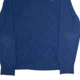TOMMY HILFIGER Mens Jumper Blue V-Neck Tight Knit 2XL