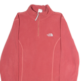 THE NORTH FACE Womens Fleece Pink 1/4 Zip M