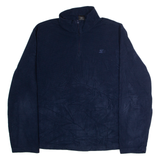 STARTER Mens Fleece Blue 1/4 Zip XL