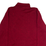 WRANGLER Mens Fleece Red 1/4 Zip XL