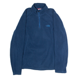 THE NORTH FACE Mens Fleece Blue 1/4 Zip L